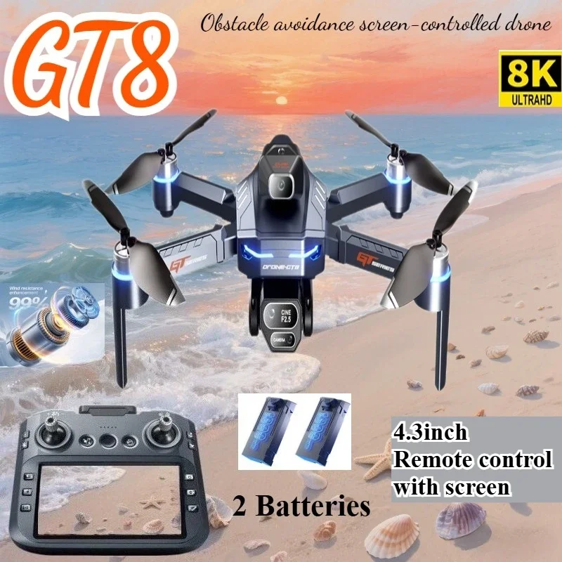 Drone Gt8 Rc - Drone 4K HD GT8 Camera Obstacle