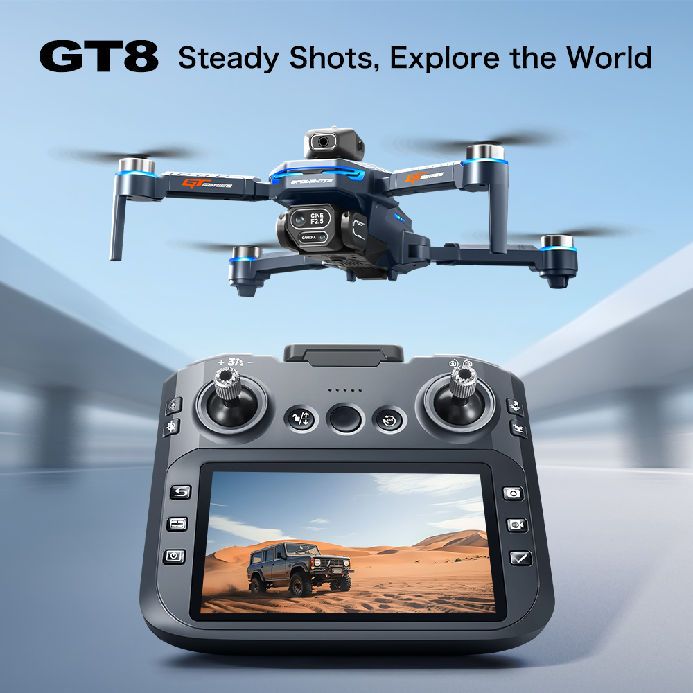 Drone Gt8 Rc - KBDFA GT8 Drone 6K HD Dual