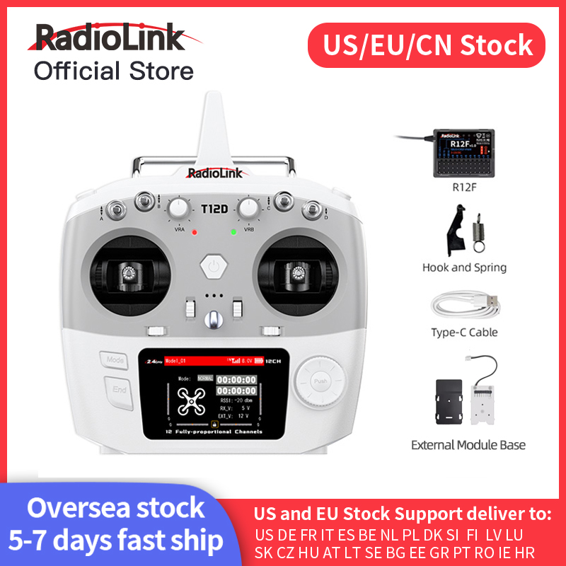 Drone Rc Transmitter And Receiver - Radiolink T12D ELRS 12 Channels Transmitter,Receiver