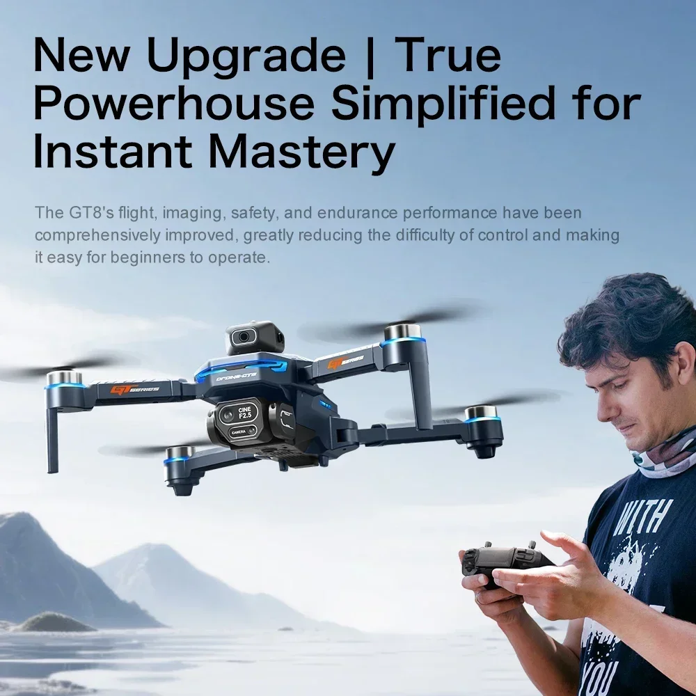 Drone 4K HD GT8 Camera Obstacl - Drone Gt8 Rc recension och pris
