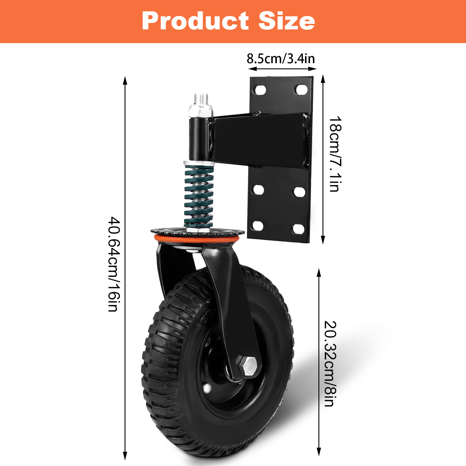 Spring Loaded Fence Gate Wheel - Heavy Lift Drone Frame recension och pris