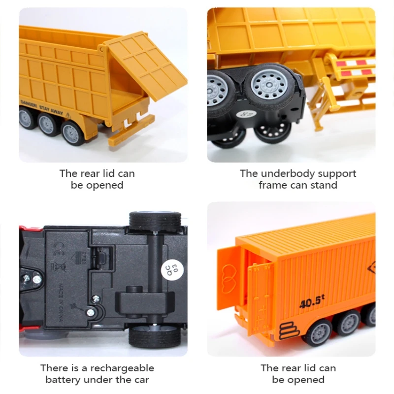1/48 RC Container Truck Toy Ki - Drone Or Rc Car recension och pris