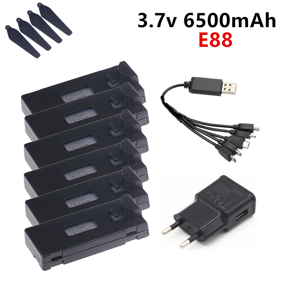 3.7V 6500mAh Lipo Battery For  - Drone Rc E99 Pro recension och pris