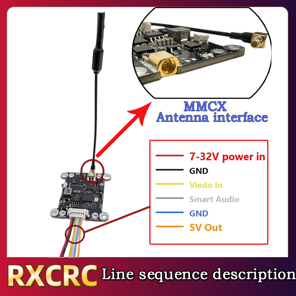 RXCRC 5.8G Module 48CH 1.6W VT - Drone Rc Transmitter And Receiver recension och pris