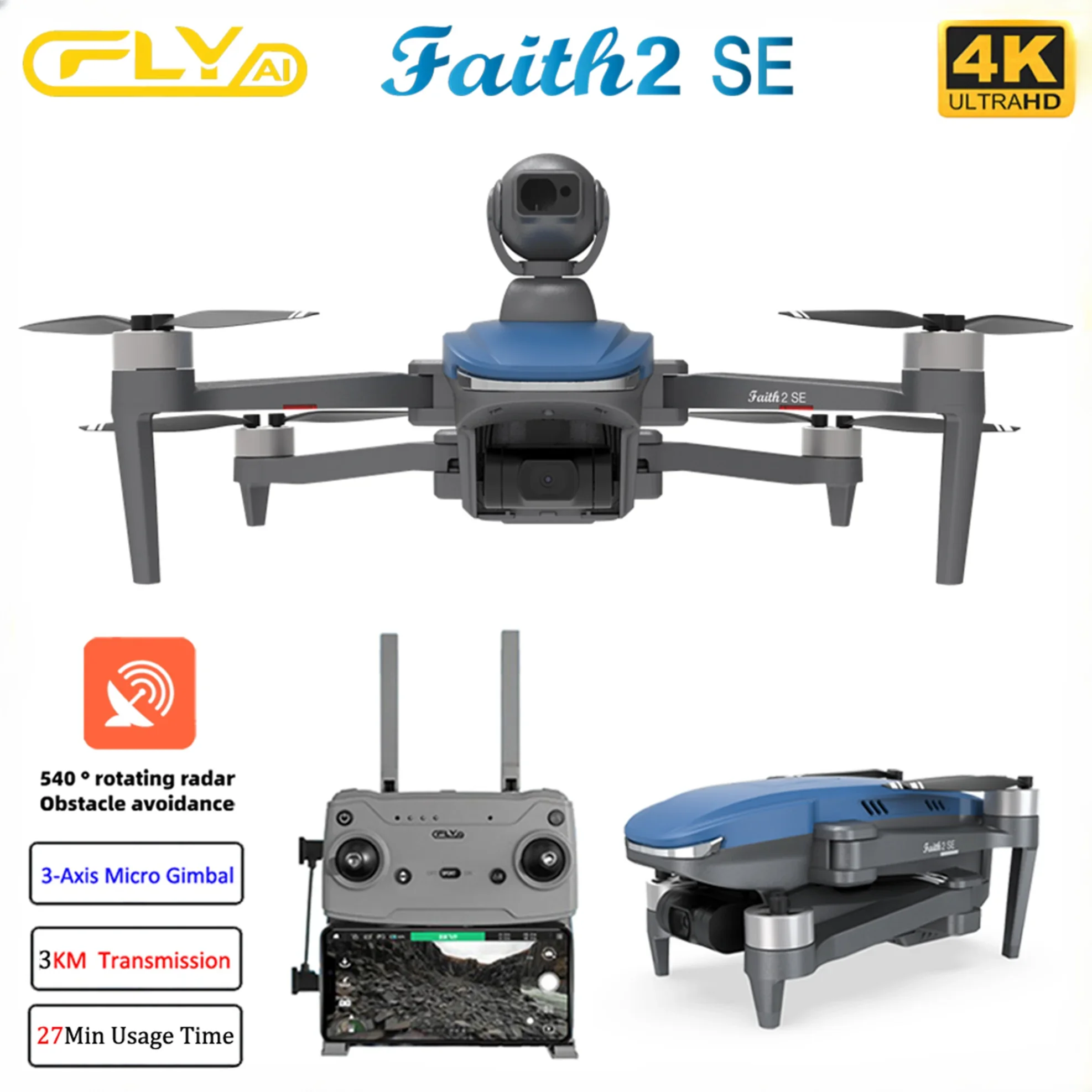 Faith 2 SE With 540° Obstacle  - Drone F22 Rc recension och pris