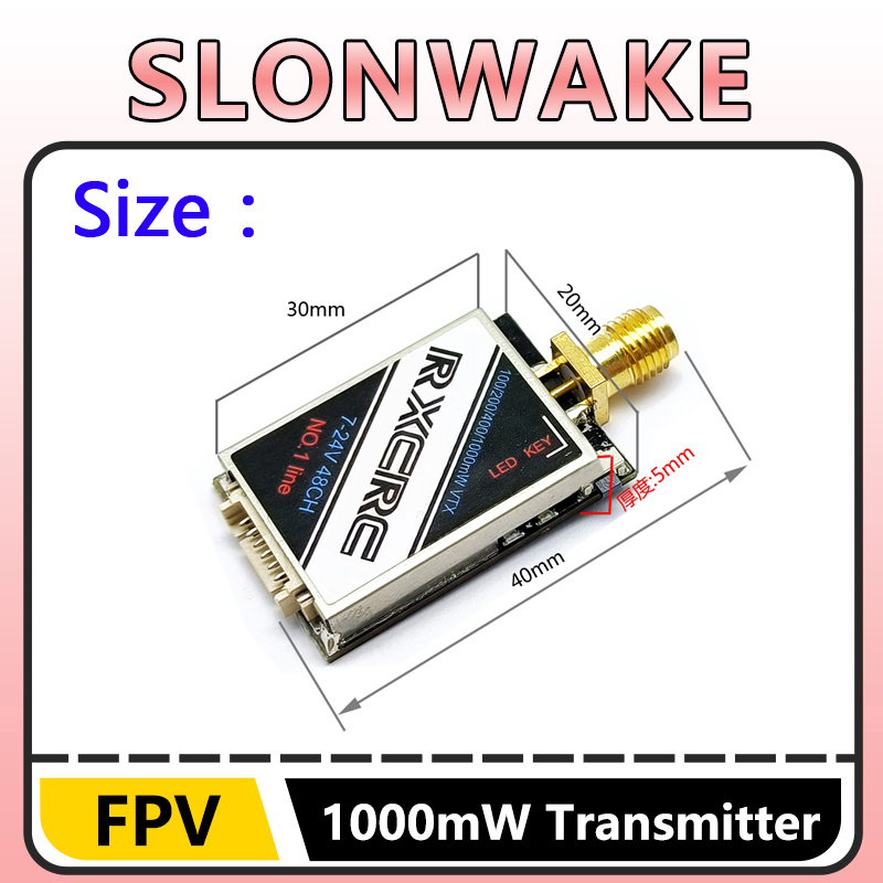 SLONWAKE  5.8G 48CH 1W VTX 100 - Drone Rc Transmitter And Receiver recension och pris