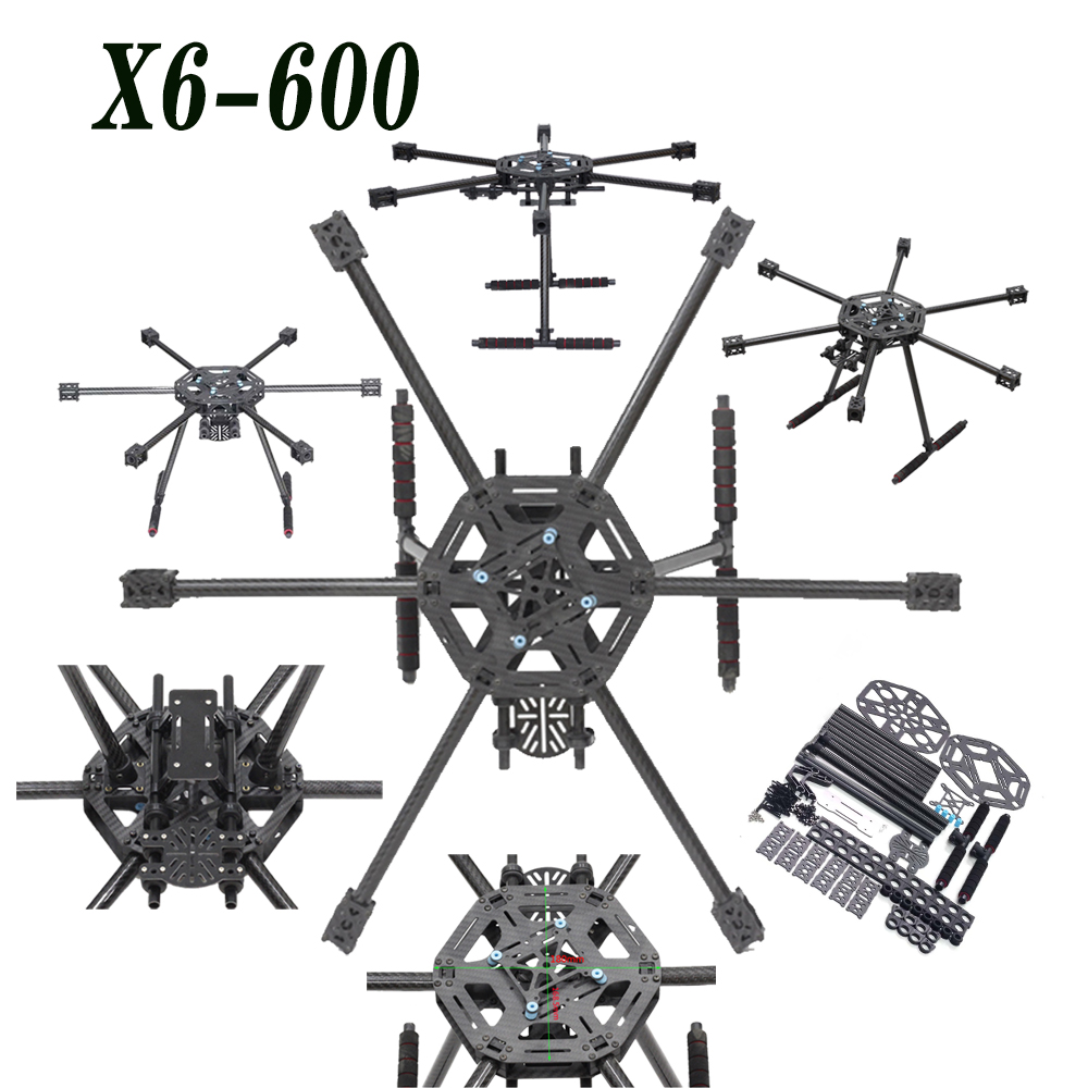 X6-X600  600mm FPV Hexacopter  - Heavy Lift Drone Frame recension och pris