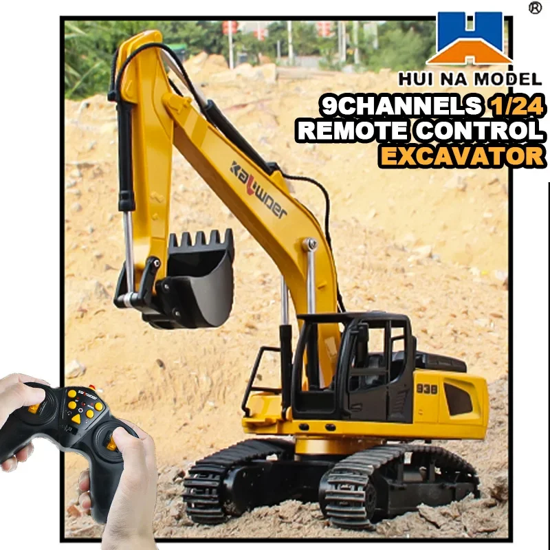 Huina Rc Excavator 1/24 9Ch Re - Drone Or Rc Car recension och pris