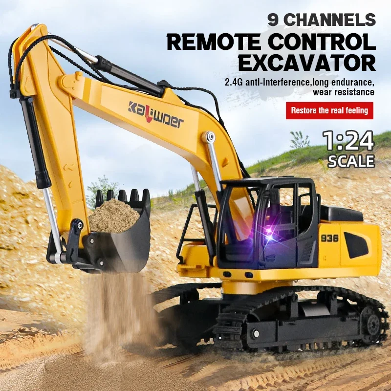 Huina Rc Excavator 1/24 9Ch Re - Drone Or Rc Car recension och pris