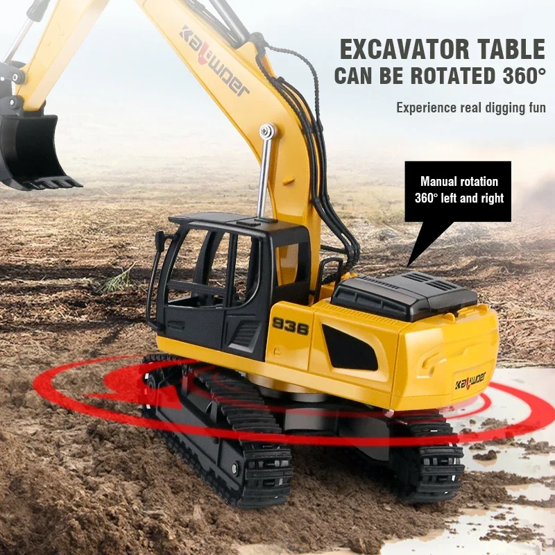 Huina Rc Excavator 1/24 9Ch Re - Drone Or Rc Car recension och pris