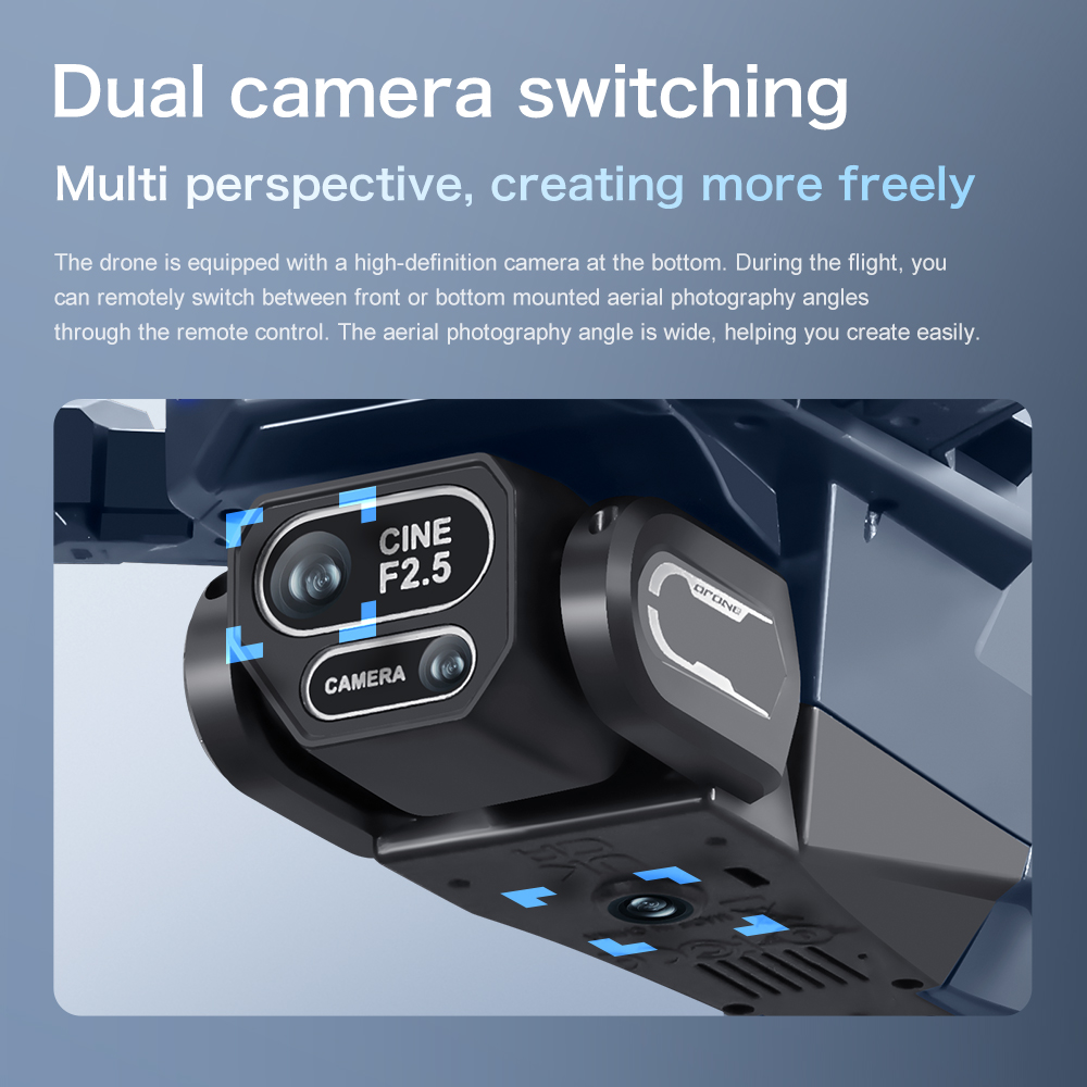 Lenovo GT8 drone 8K HD dual ca - Drone Gt8 Rc recension och pris